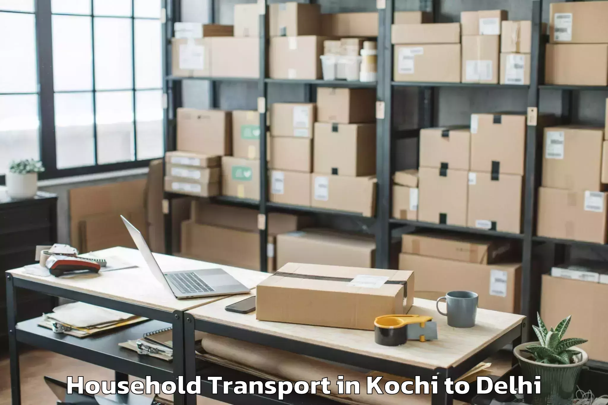 Get Kochi to University Of Delhi New Delhi Household Transport